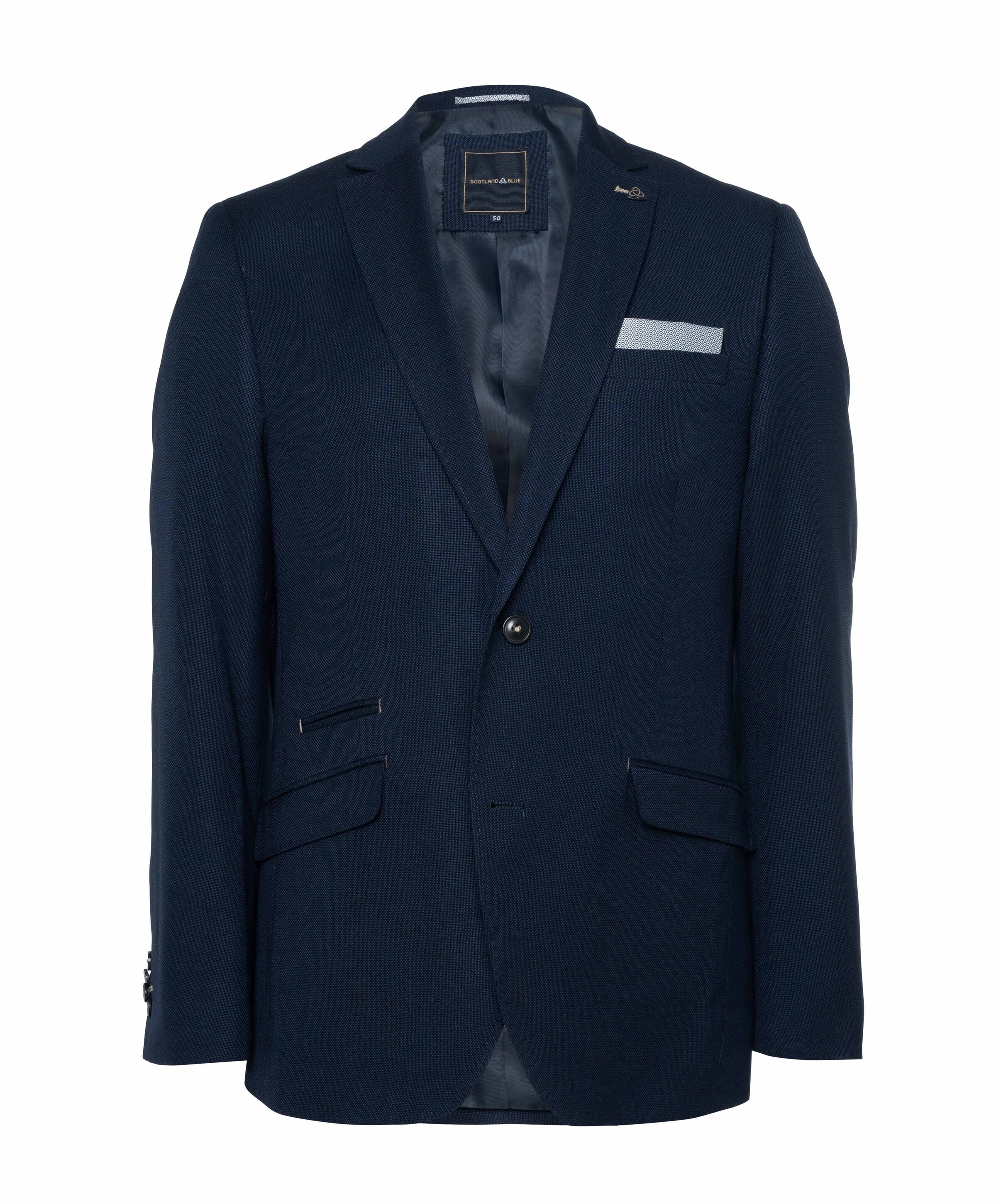 Scotland Blue Heren colbert blauw