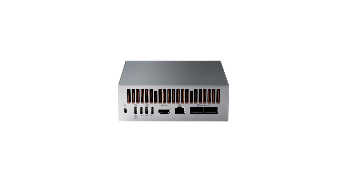 ASUSAscent GX10 ARM v9.2-A 128/2 mini-pc  (Donkergrijs | NVIDIA GB10 Grace Blackwell | DGX Spark | NVLink-C2C | 128 GB | 2 TB SSD)