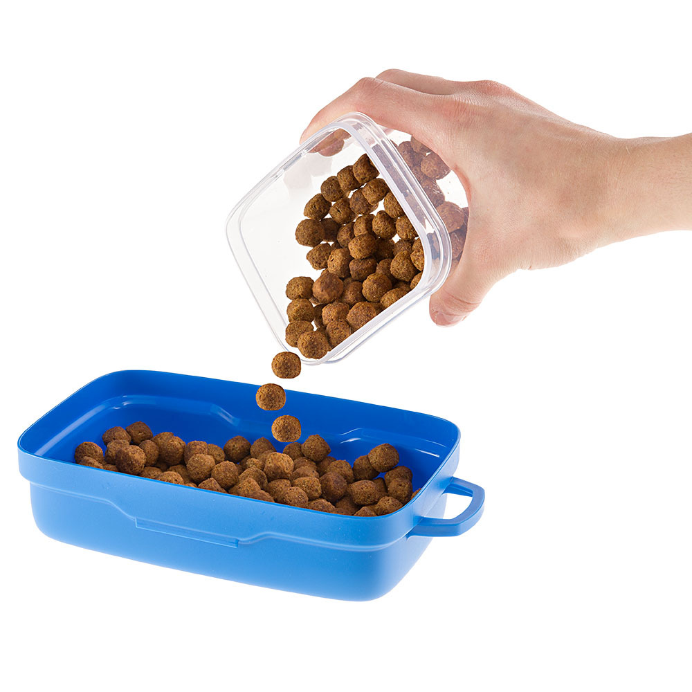 Ferplast pet ristò jeu de gamelles voyage chiens fermeture hermétique porte nourriture eau