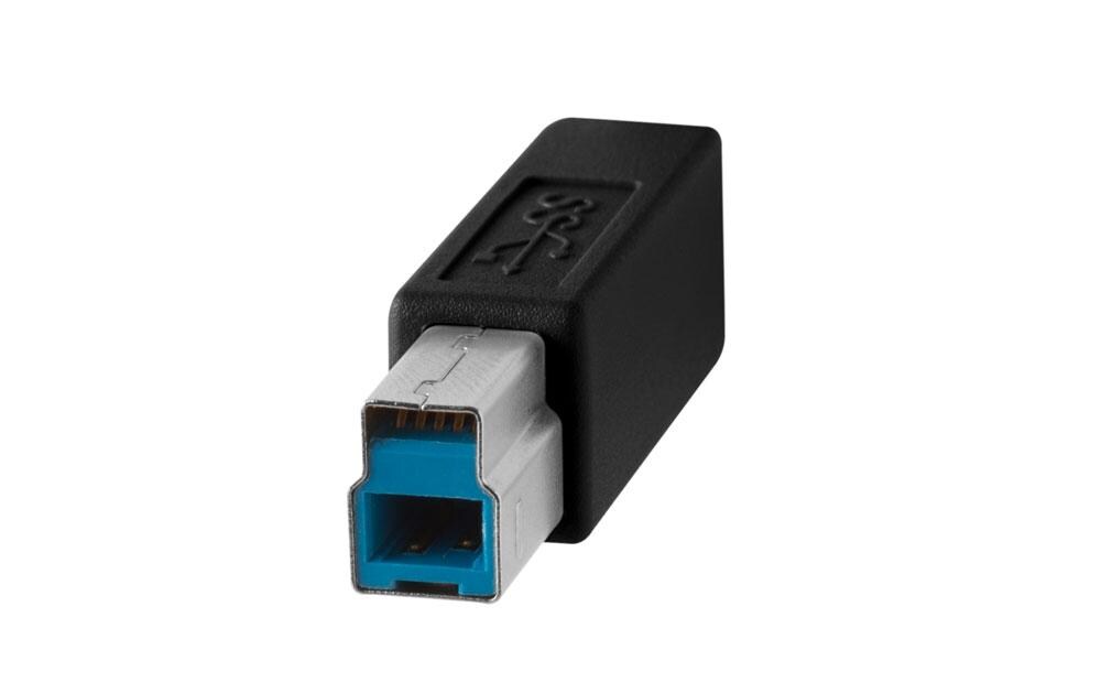 Kabel TetherPro USB-C zu USB 3.0 Male B, 4.6 m SchwarzUSB-C zu USB-B 3.0 Anschlusskabel