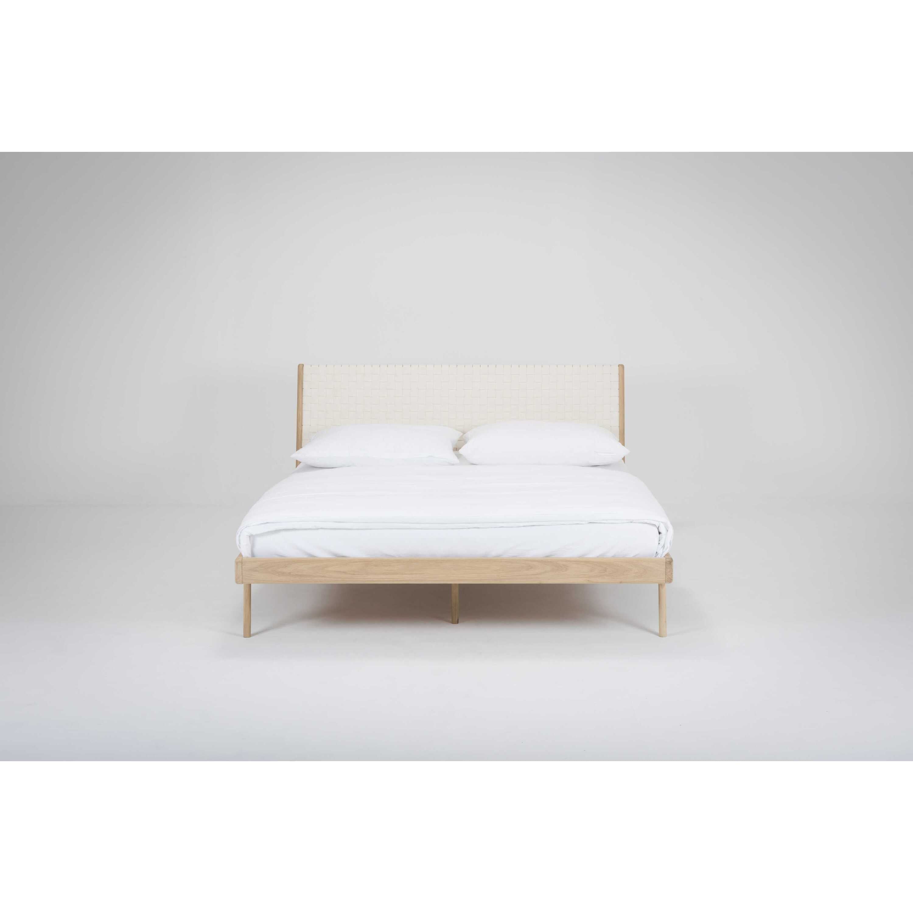 Fawn bed 180x200 cotton webbing white
