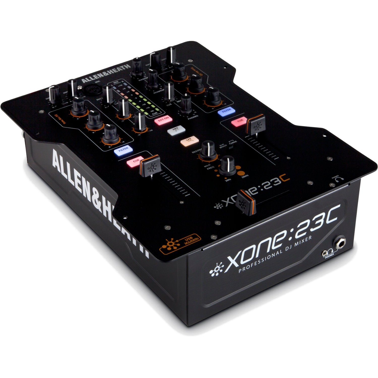 Allen & Heath Xone:23C DJ-mixer + stofkap