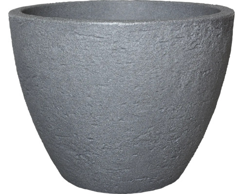 Geli Stone plantenpot, kunststof, Ø 50 cm, H 38 cm, grijs
