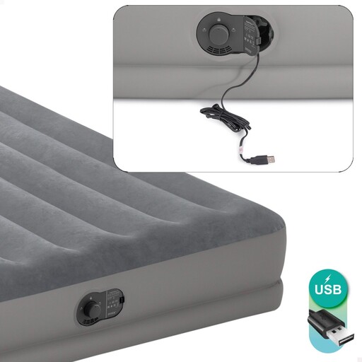 Colchão inflável de casal Intex Dura Beam Prestige