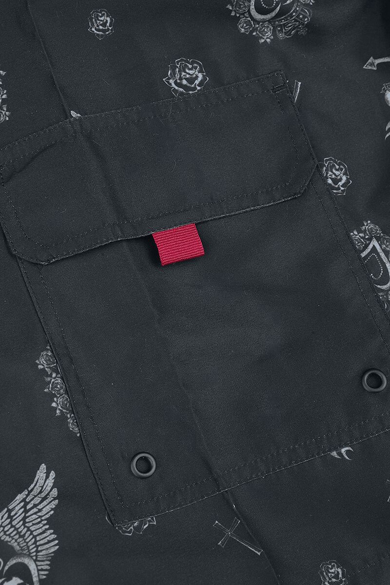 Swim Shorts With Old School Print | Rock Rebel by EMP Short de bain