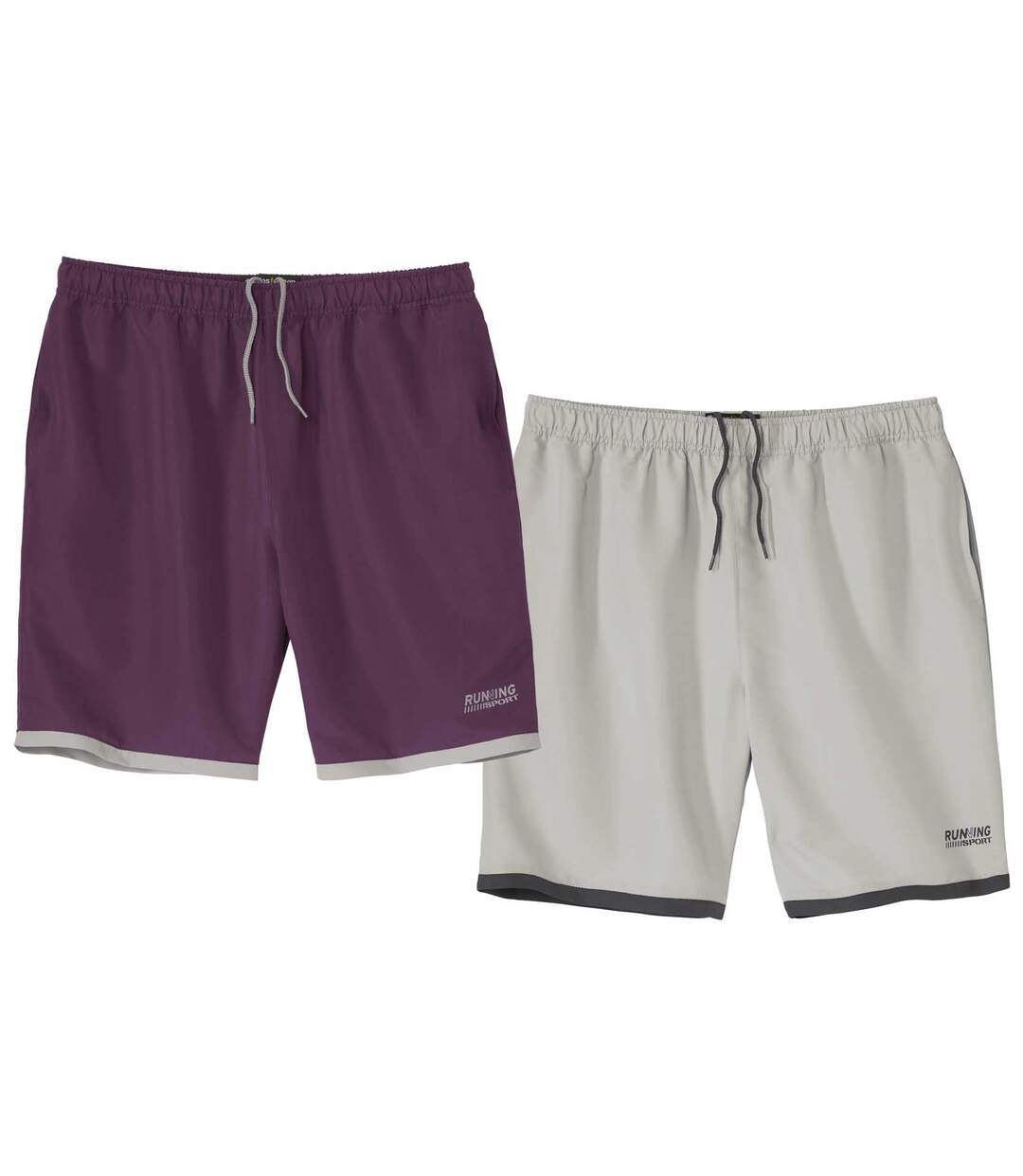Lot de 2 Shorts Microfibre Running Line