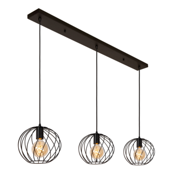 Lucide hanglamp danza zwart 130x25 cm (lxb)