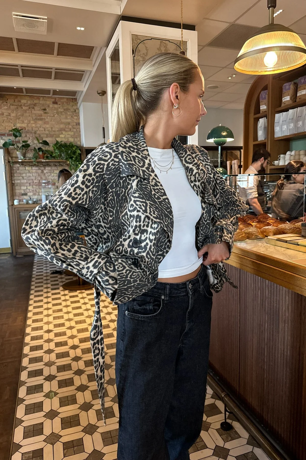 BYIC Almaic Trenchcoat lp leo print