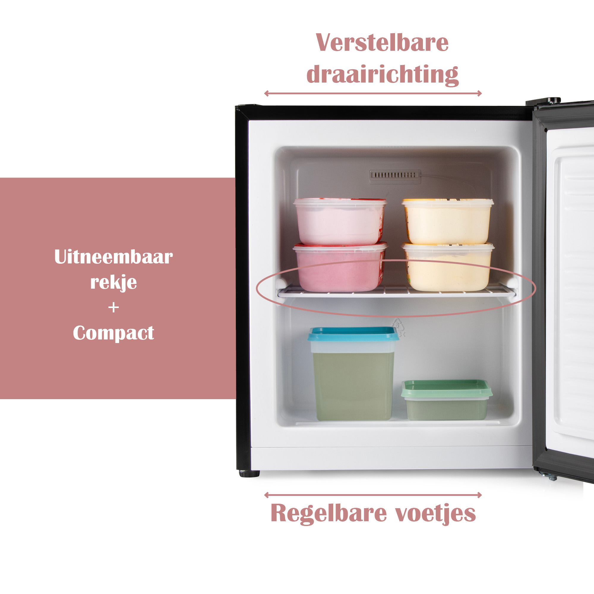 Primo PR117DV 33 liter mini vriezer - Black
