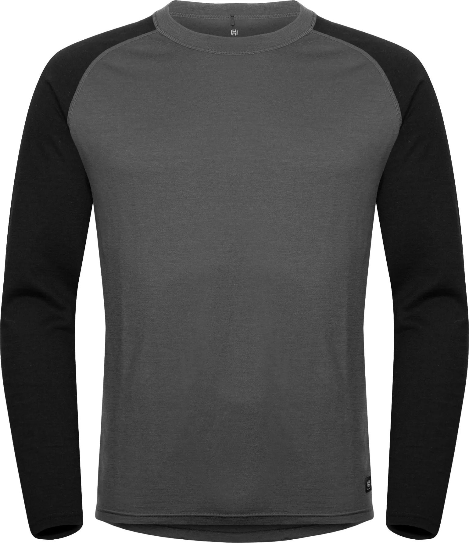 Hellner Wool Warm Base Layer Ls Men Phantom/Black Beauty