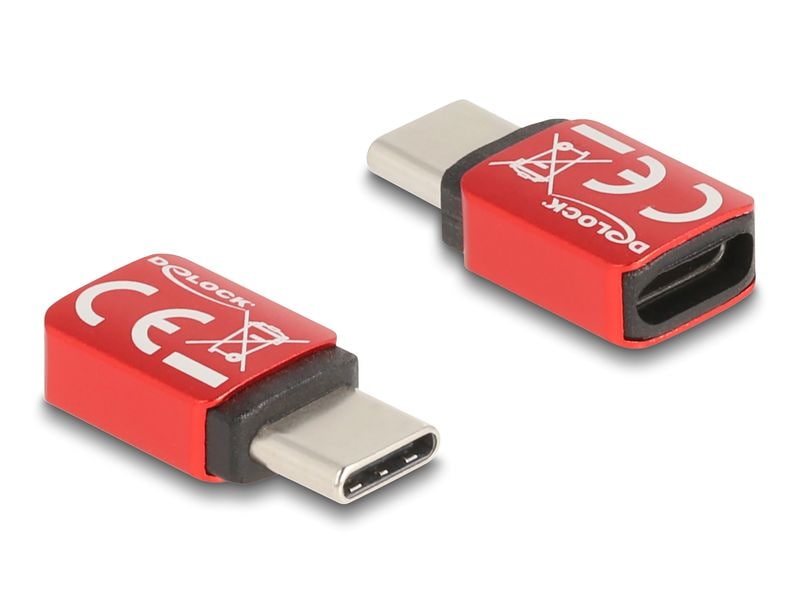 Delock USB-Adapter Datenblocker USB-C Stecker - USB-C Buchs Delock USB Datenblocker USB Type-C Stecker zu USB Type-C Buchse 240 W