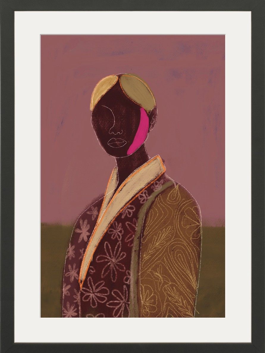 Art Print Silhouette Lady