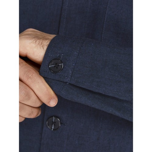 Jack & Jones - 12202812 LINEN HYBRID BLAZER-DARK NAVY Azul