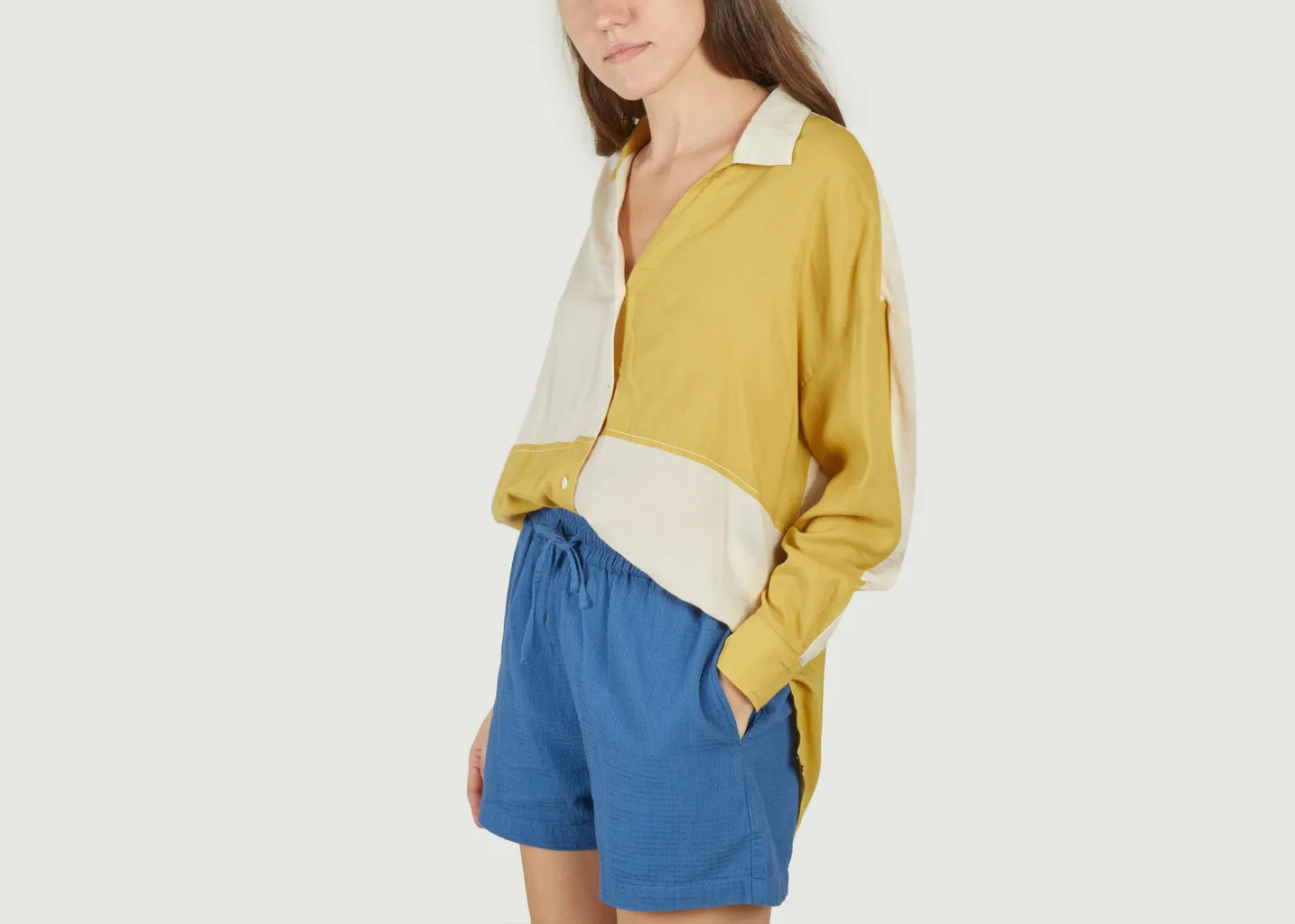 Blouse Patched Margaret Thinking Mu