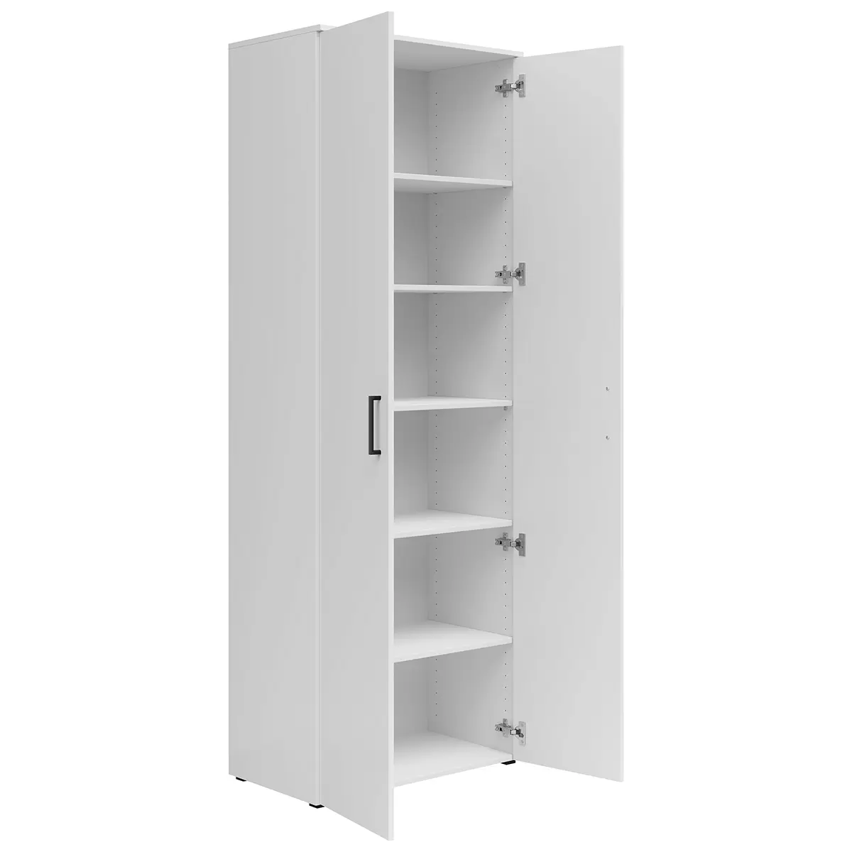 Drehtürenschrank 2T Cabinet weiss