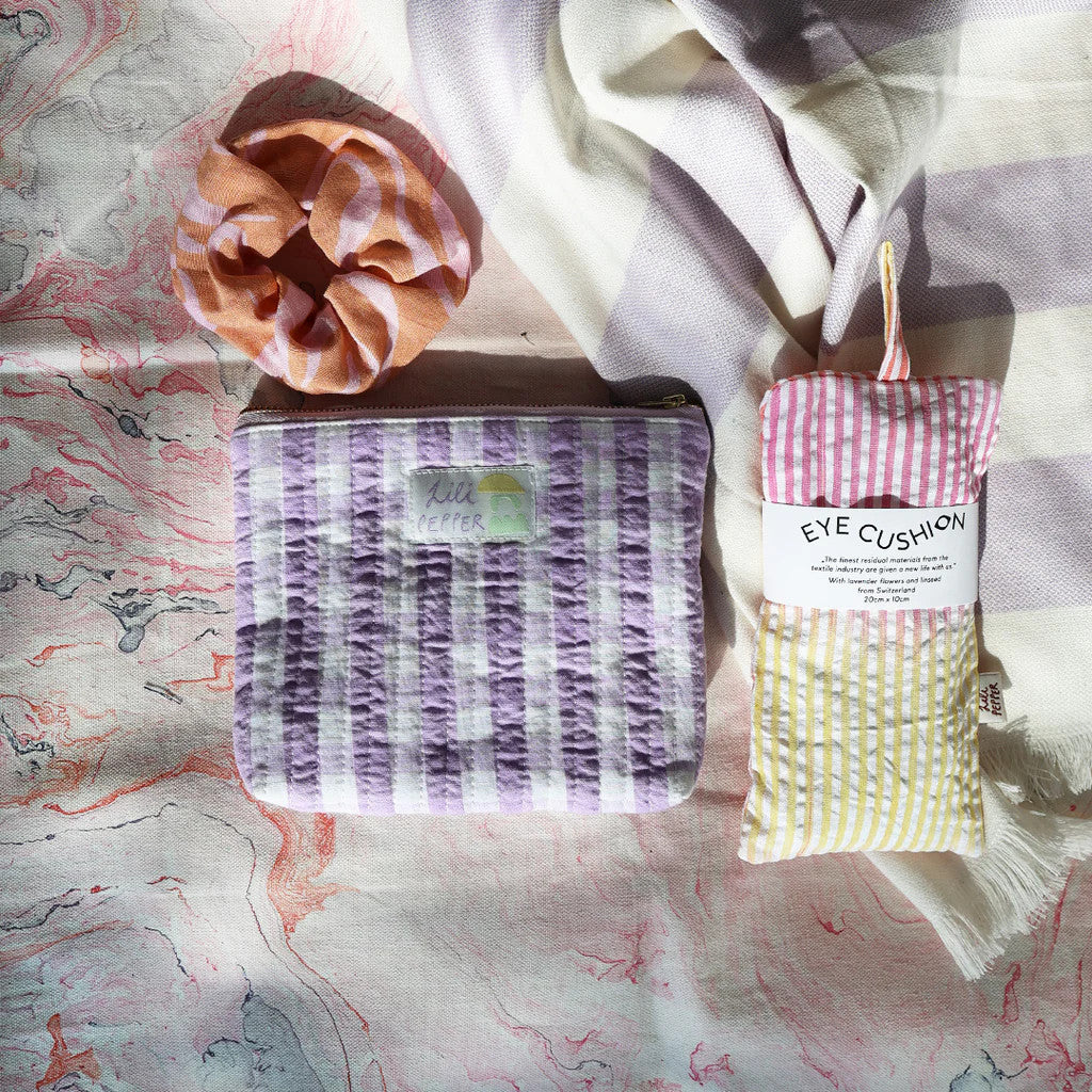 Badetuch Fouta Lilac Offwhite