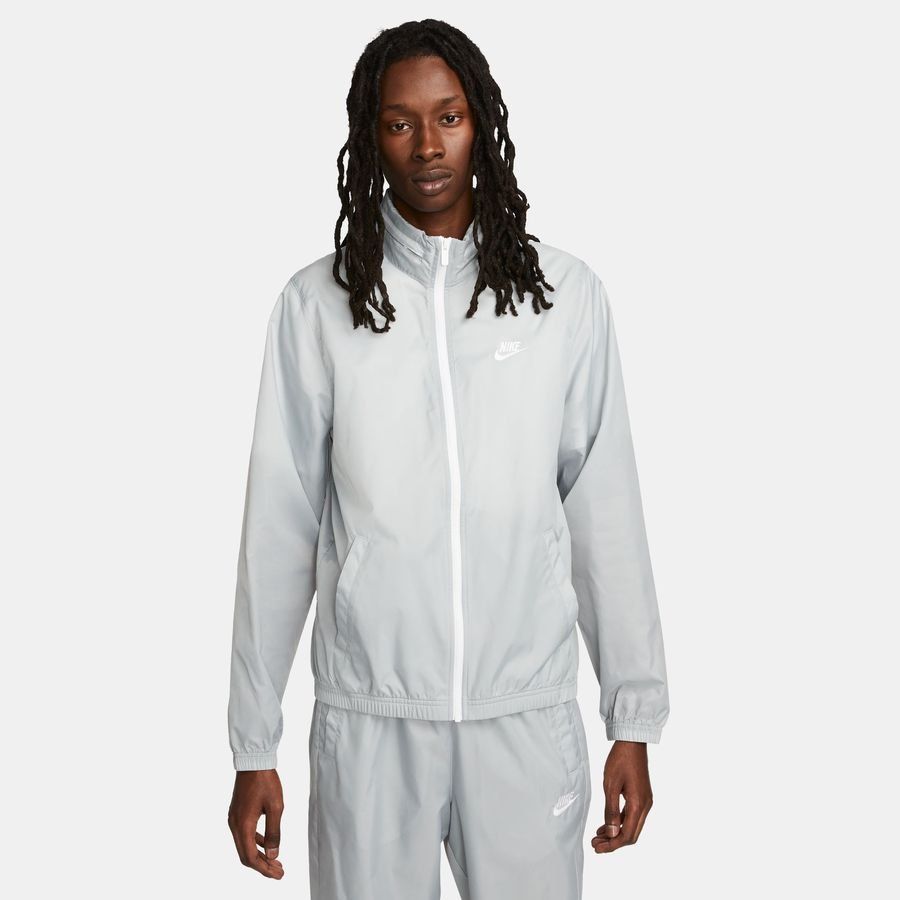 Nike Survêtement NSW Club Lined Woven - Gris/Blanc