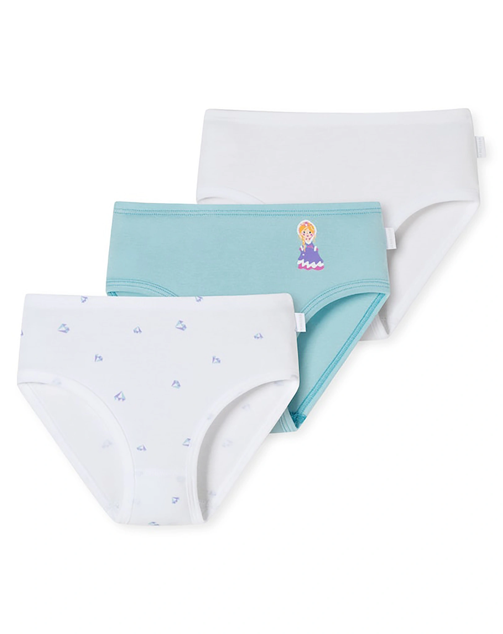 Panty EISPRINZESSIN 3er Pack in weiß/türkis