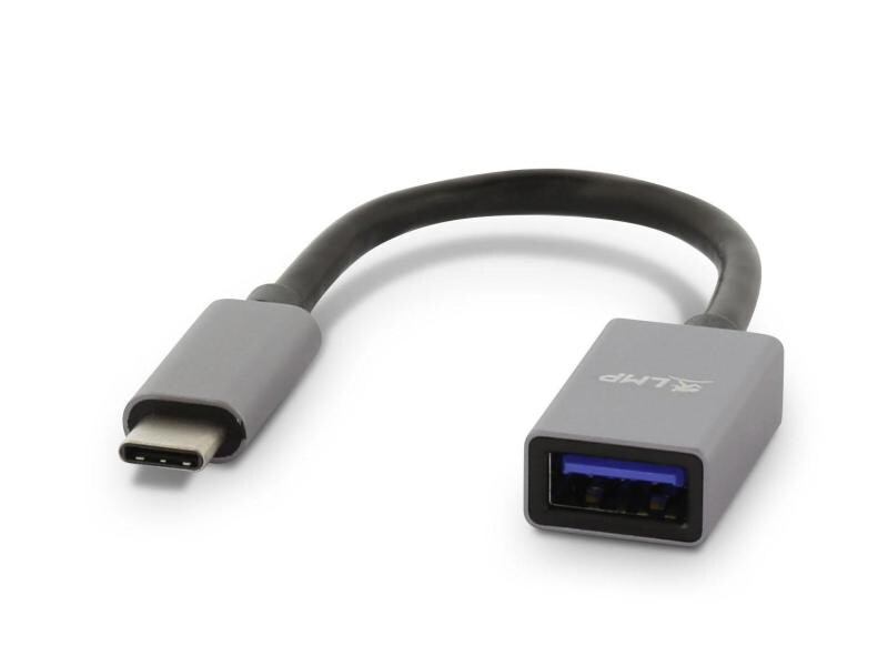 LMP USB 3.0 Adapter USB-C – USB-A 15 cm Spacegrau USB-C zu USB-A Adapter