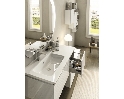 Baden Haus Avril wastafelmeubel, 102 x 46 cm, glanzend wit, 50165