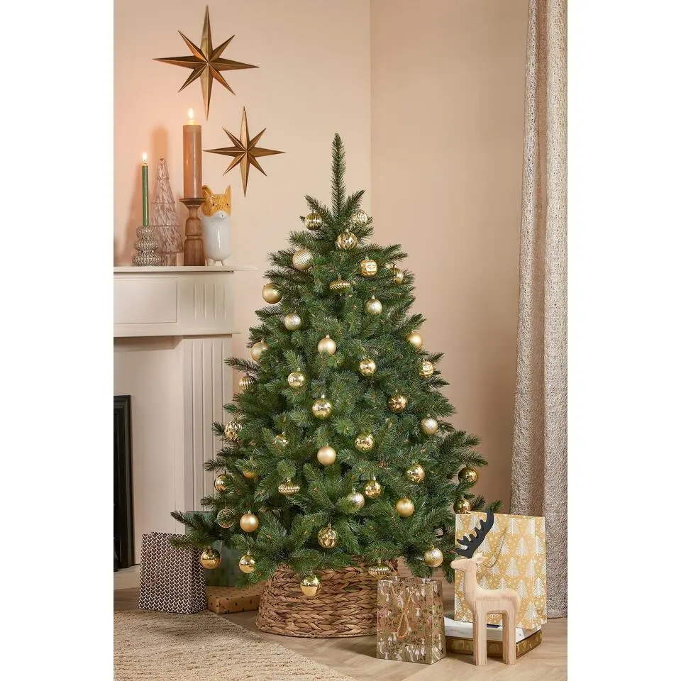 Mica Decorations Kerstballen Set - 60 Stuks - Goud