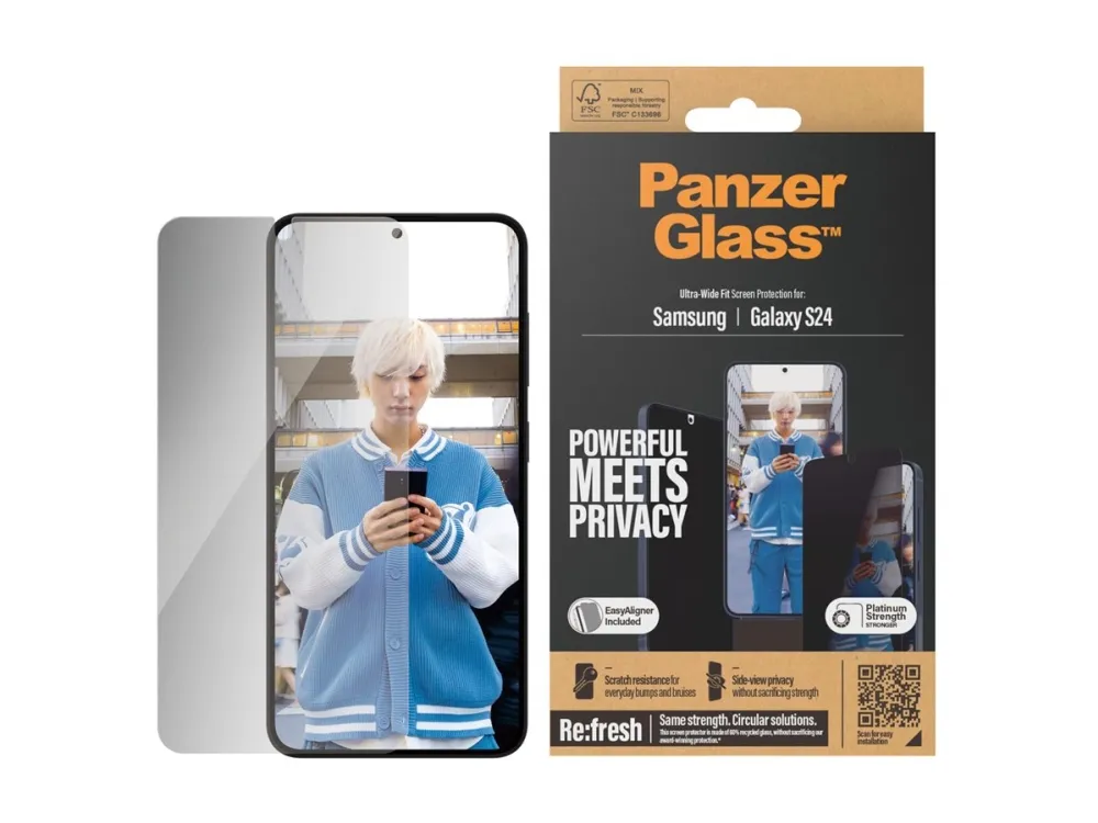 PanzerGlass™ | Privacy Edition - Skærmbeskyttelse - Ultra-Wide Fit | Galaxy S24