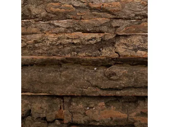 Panier en bois avec poignées marron 36x12x11h