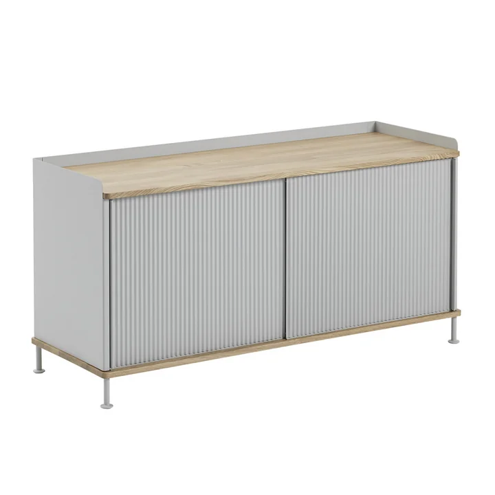 Muuto - Enfold Sideboard 125 x 62 cm, Eiche / grau