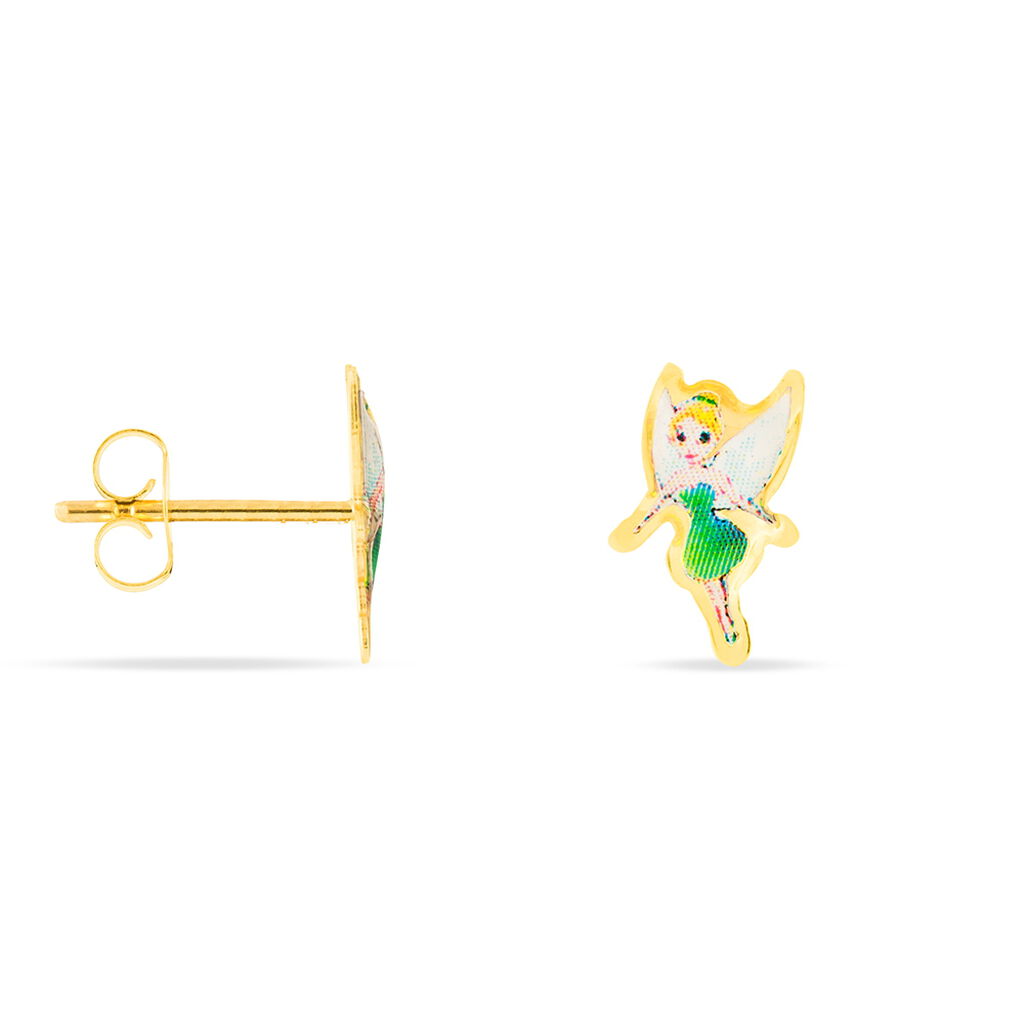 Boucles D'oreilles Puces Feerie Or Jaune