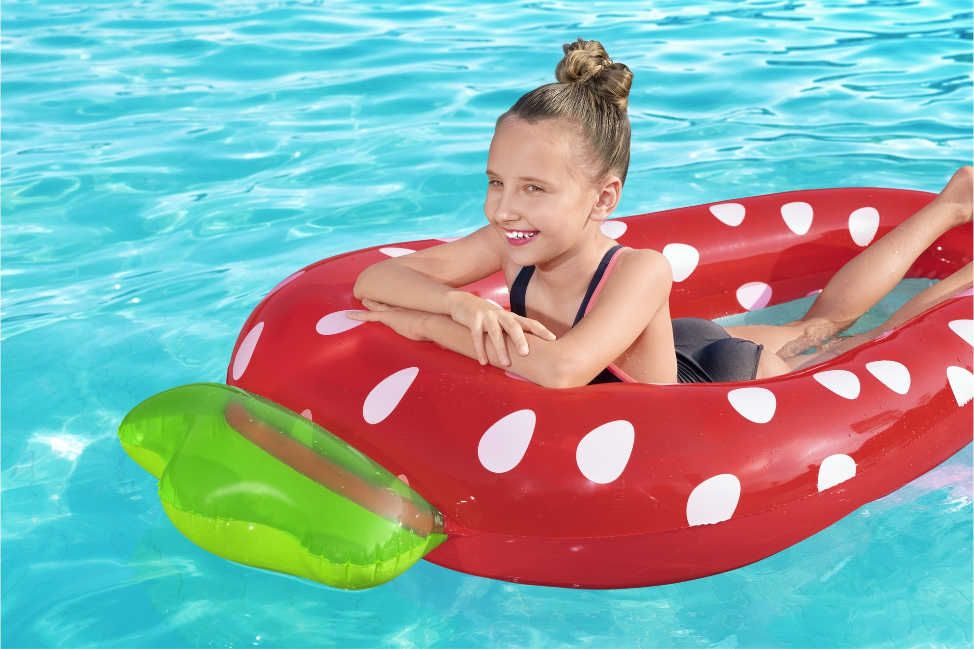 (164x88cm) Sweet Summer Aufblasbare Kinder Wasser Luftmatratze Liegesofa Badeinsel (43644) - Assortiert