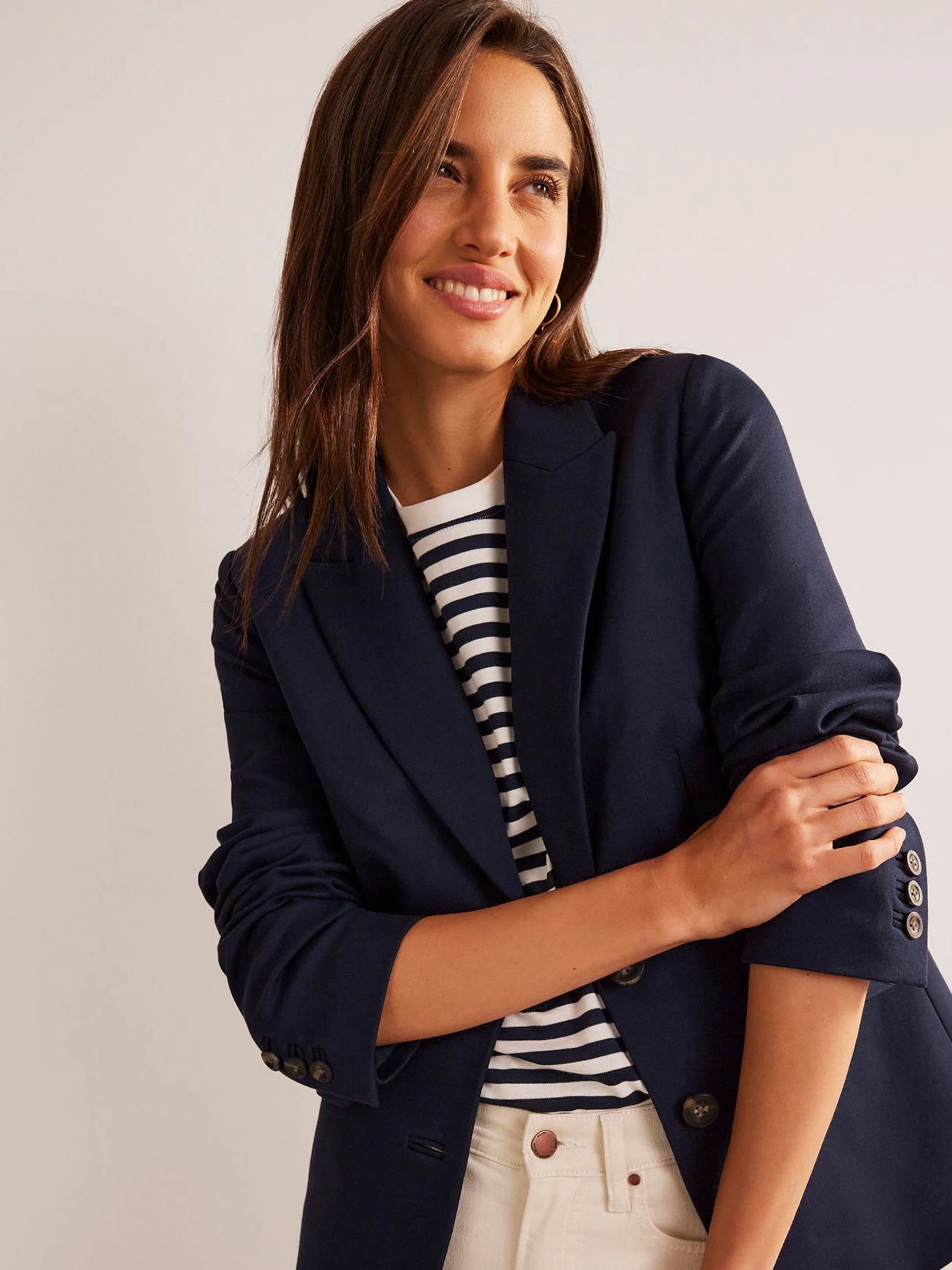 Blauw - Boden - The Marylebone Ponte Blazer