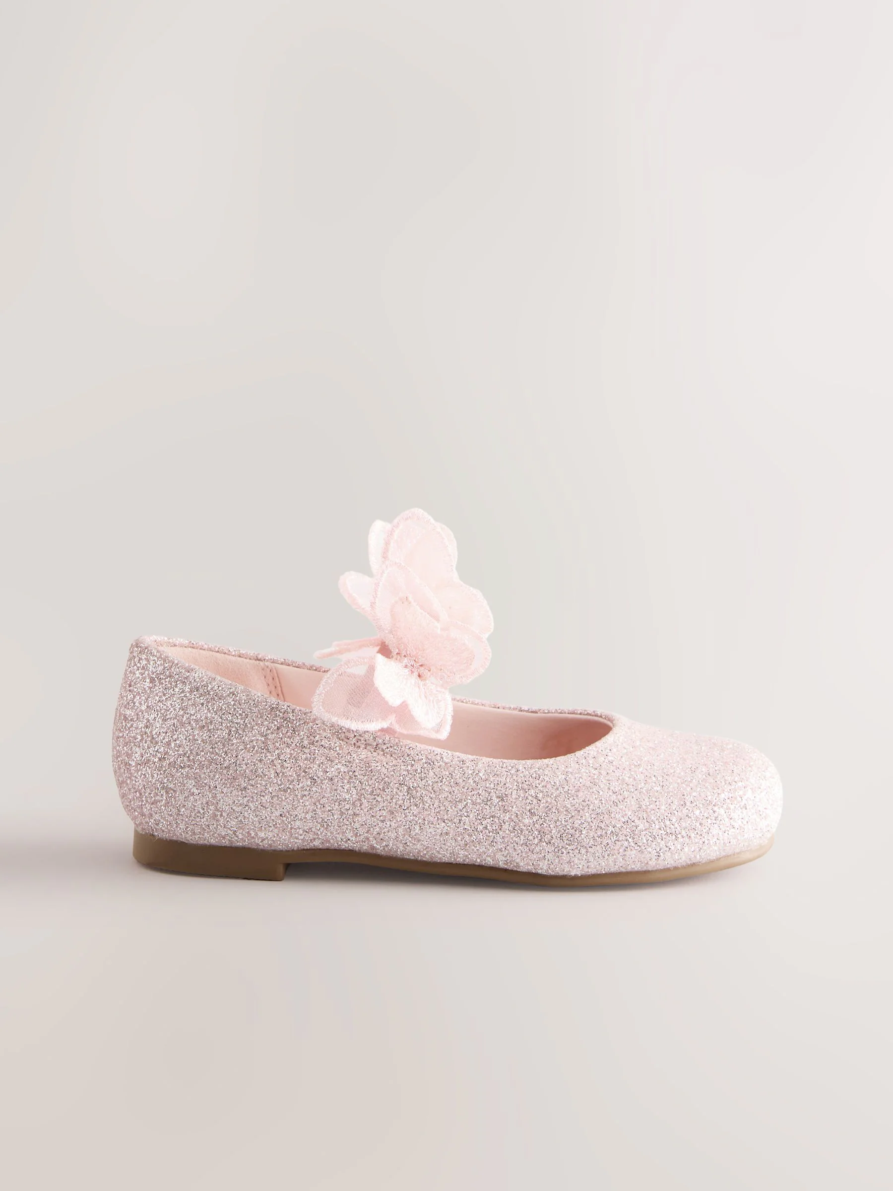 Roze - Glitter vlinderbandjes gelegenheidsschoenen