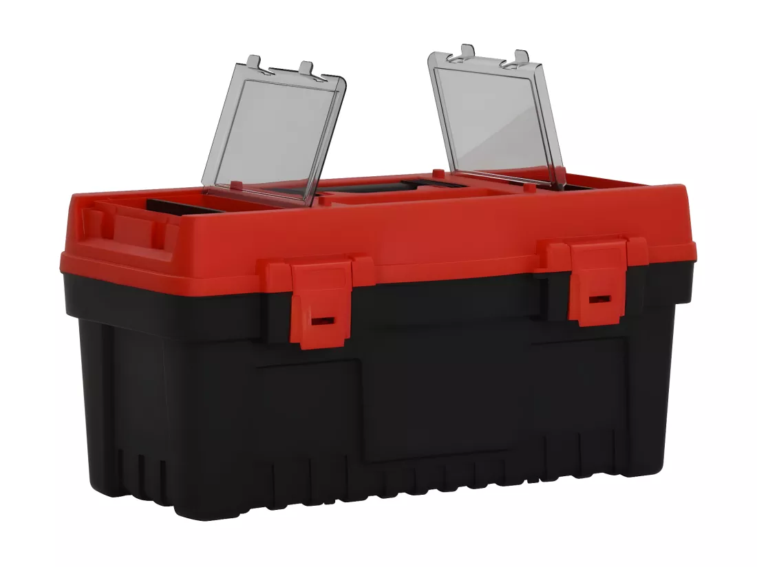 Prolenta Premium - Ensemble de boîte à outils 2 pcs Noir et rouge Polypropylène