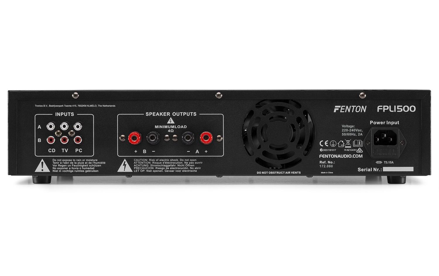 Endstufe FPL1500<br>Digitalverstärker mit Bluetooth und MP3-Player