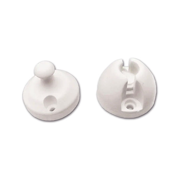Arrêt de porte blanc semi-sphérique