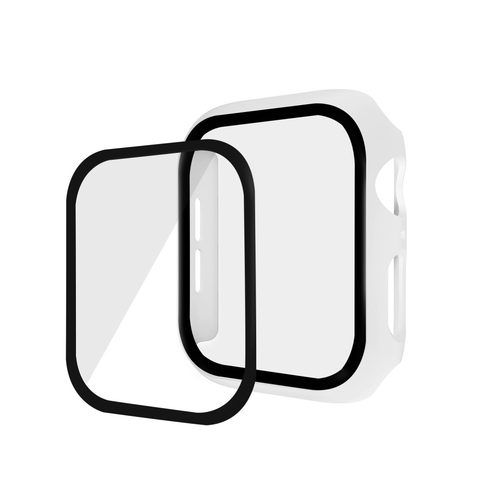 Apple Watch (44mm) Hardcase Bumper   Display Schutzfolie - Weiss