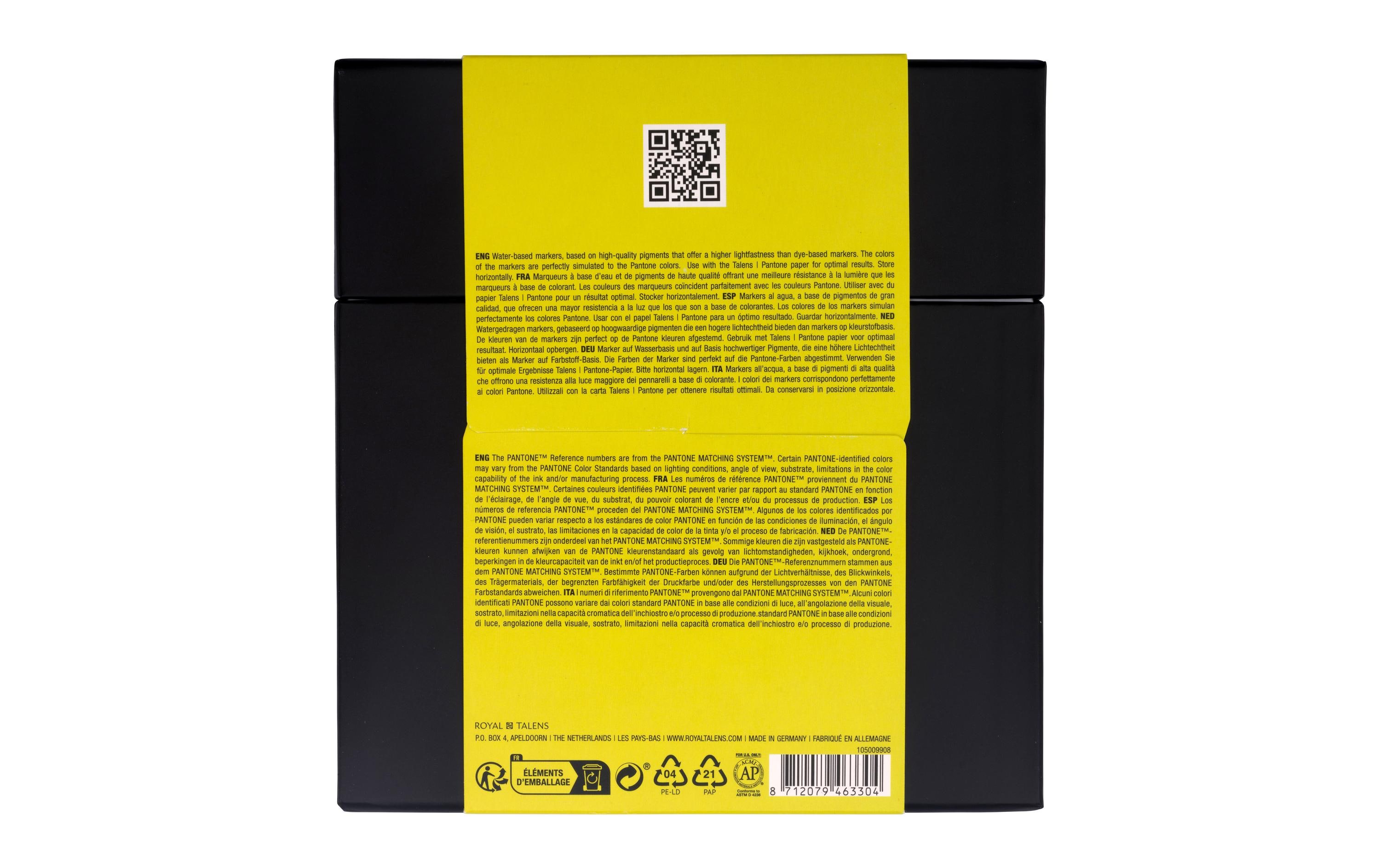 Pantone Marker Set 9x Gelb/GrünWasserbasierte Marker