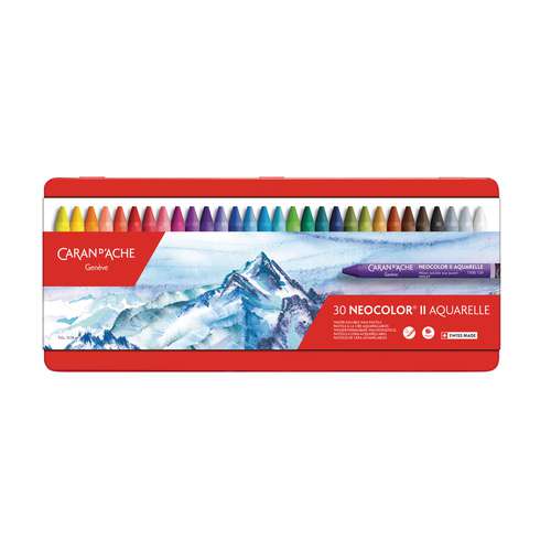 CARAN D'ACHE® NEOCOLOR® II  wasservermalbare Wachspastelle, Metall-Etuis