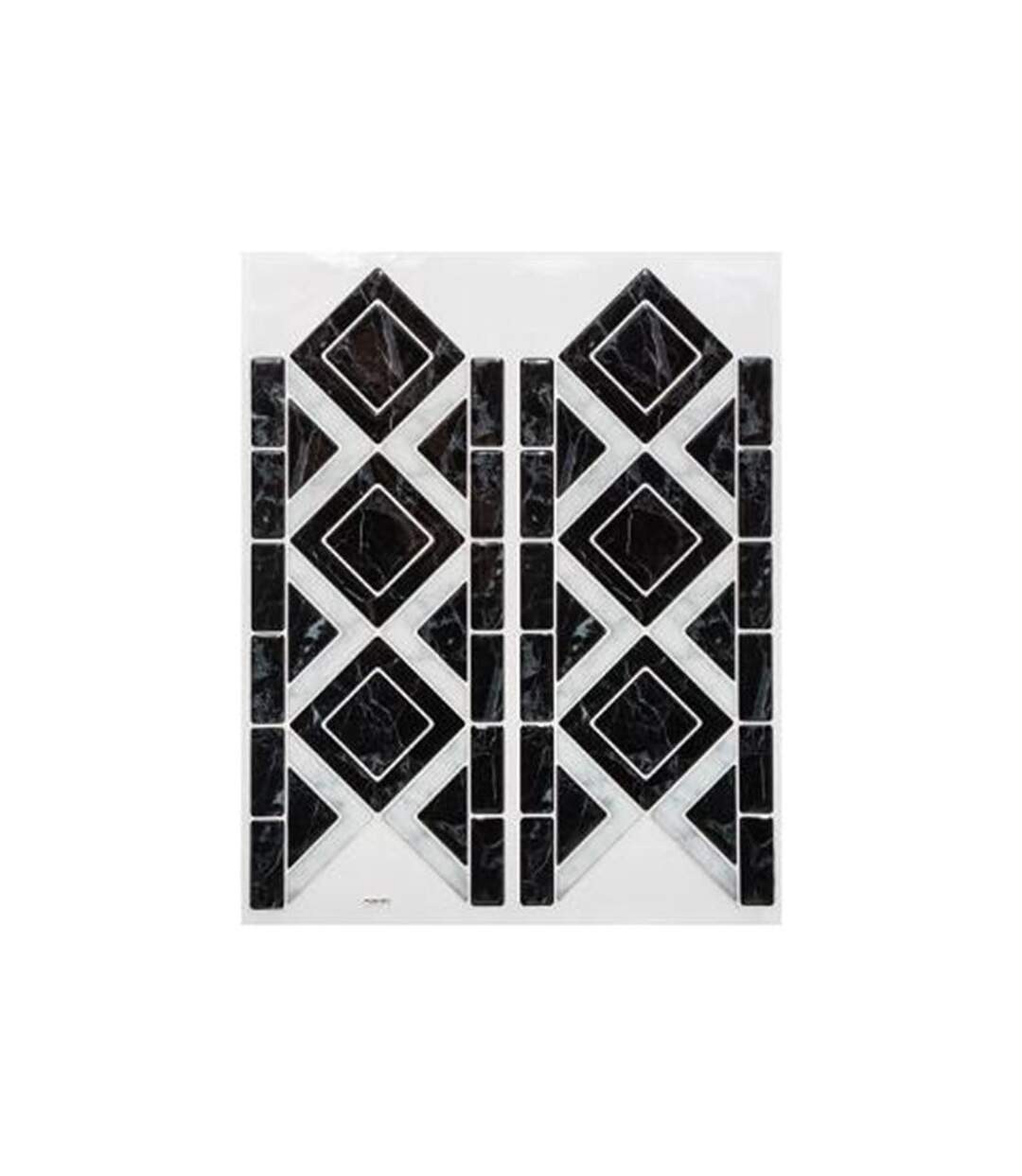 Sticker Carrelage Frise 12x30cm Noir