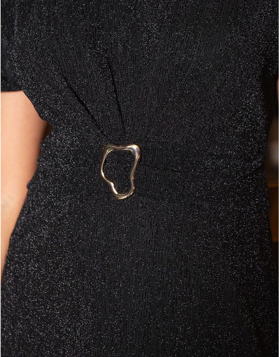 Robe chic noir argent