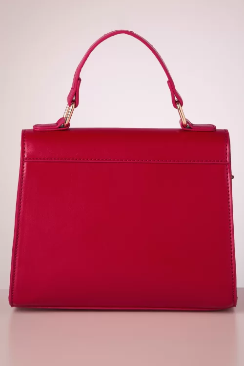 Vixen Heart Studded handtas in rood