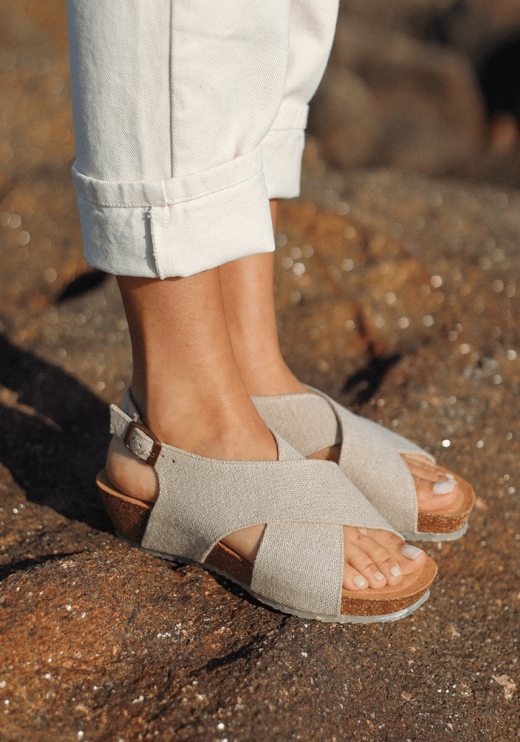 Zouri from the Ocean Sandalen Mermaid Linen - vegan