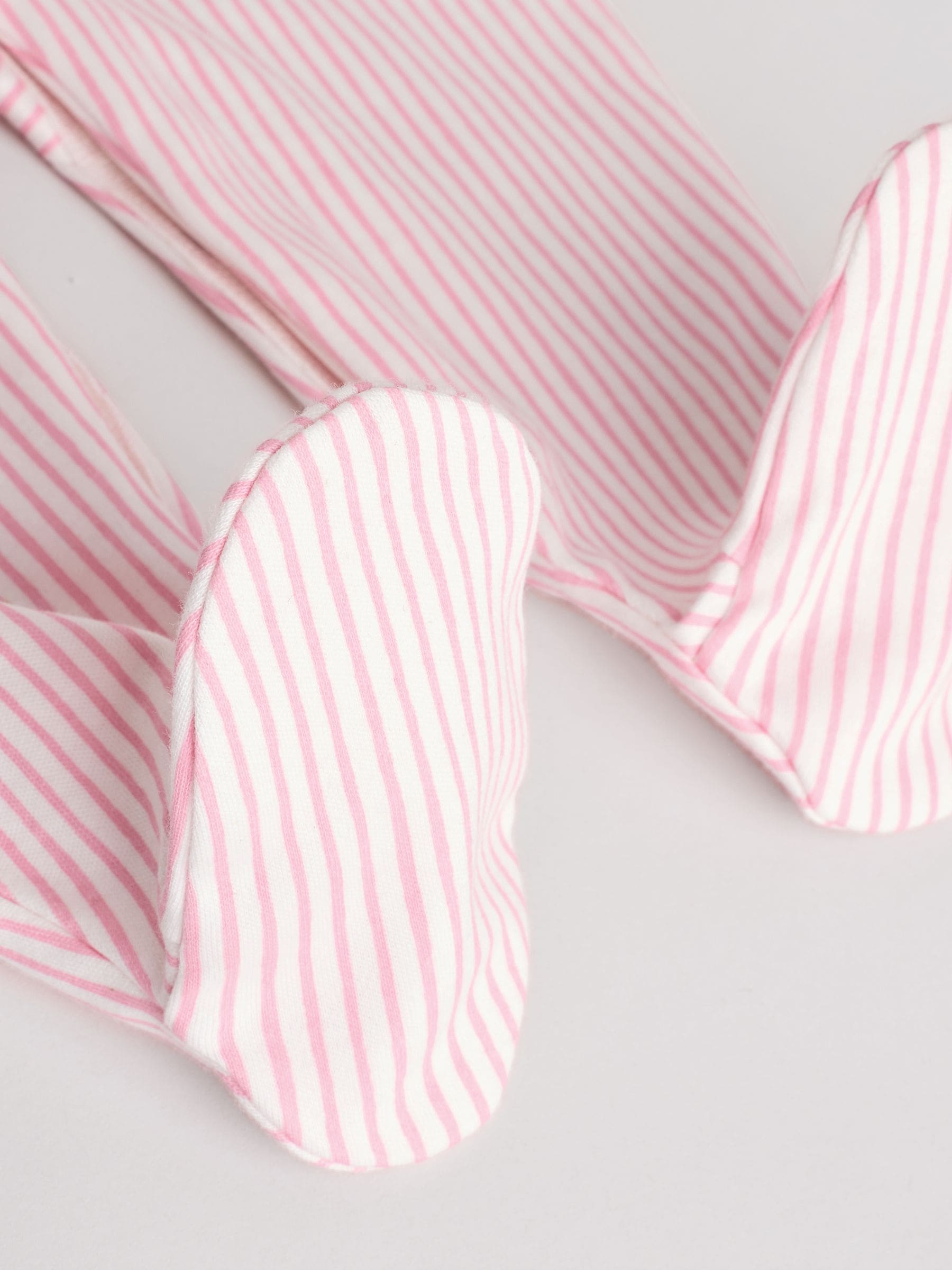 Roze - Set van 3 babypyjama's met kraag (0-2jr)