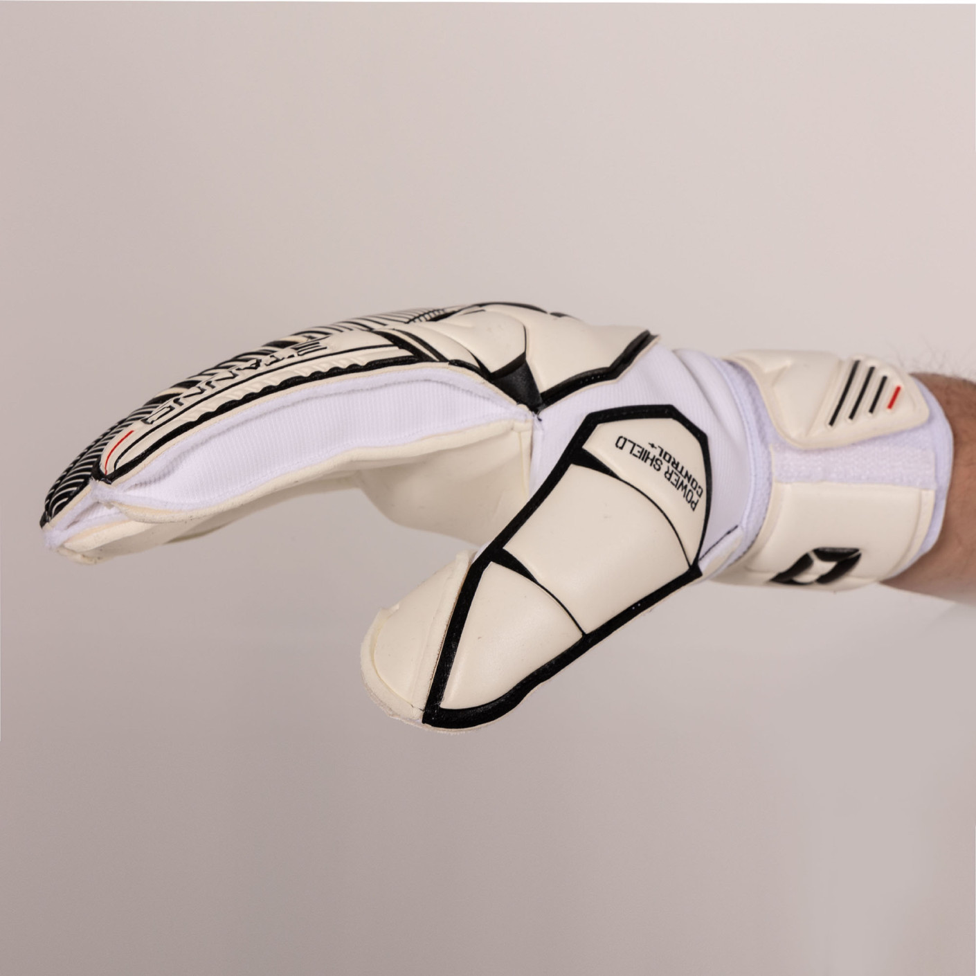 Stanno Power Shield V Keepershandschoenen Wit Zwart