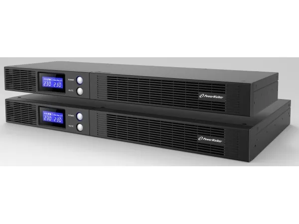 PowerWalker VI 500 R1U - UPS (rackversion) - AC 165-290 V - 300 Watt - 500 VA - 7 At - RS-232, USB - output-stikforbindelser: 4 - 1U - 19
