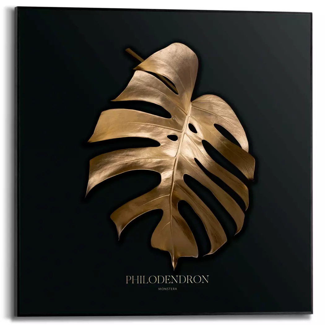 Wandbild 50 x 50 cm Philo Gold
