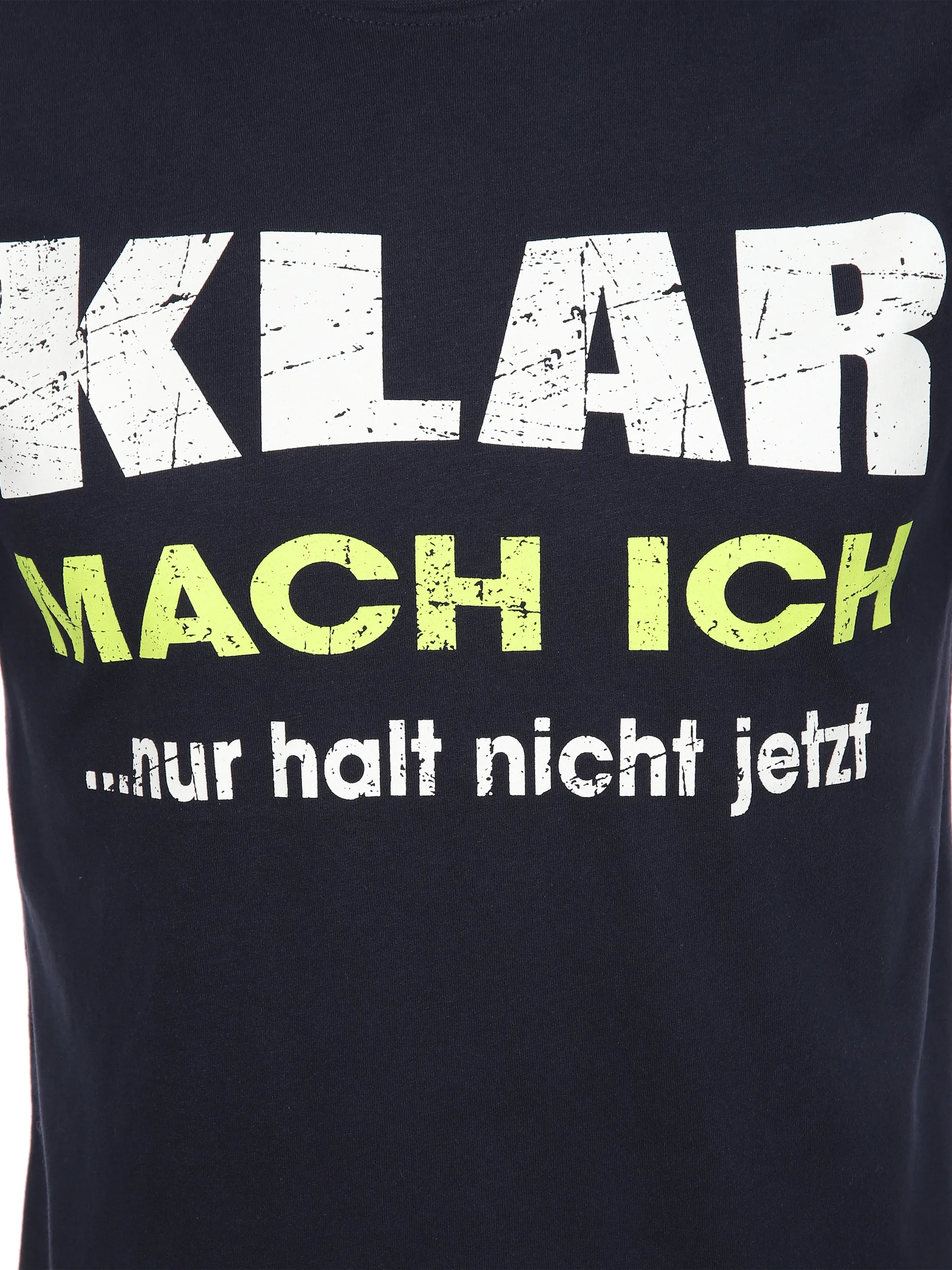 Herren Arbeitsshirt mit Frontspruch