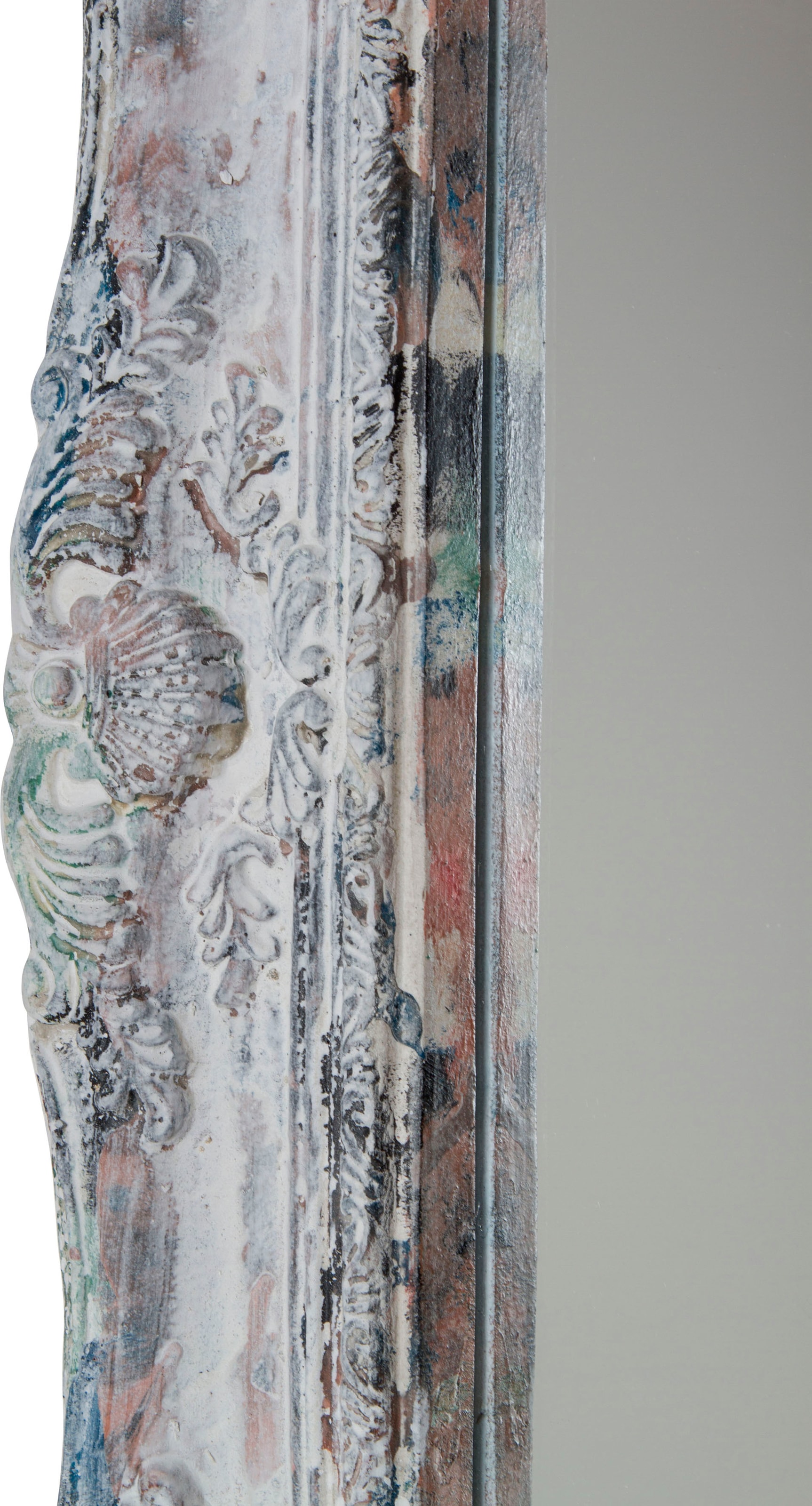 Myflair Möbel & Accessoires Wandspiegel »Monja« rechteckig, verzierter Rahmen aus Holz, Shabby Optik