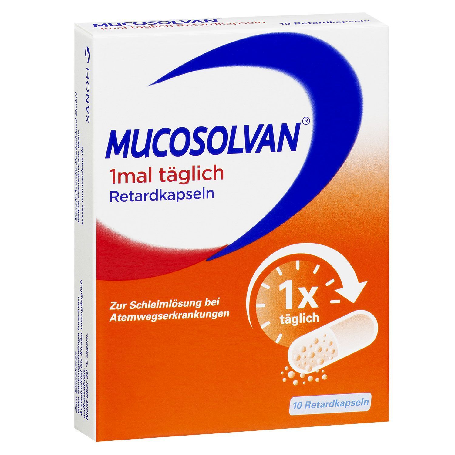 MUCOSOLVAN 1x täglich Retardkapseln Schleimlöser bei Husten