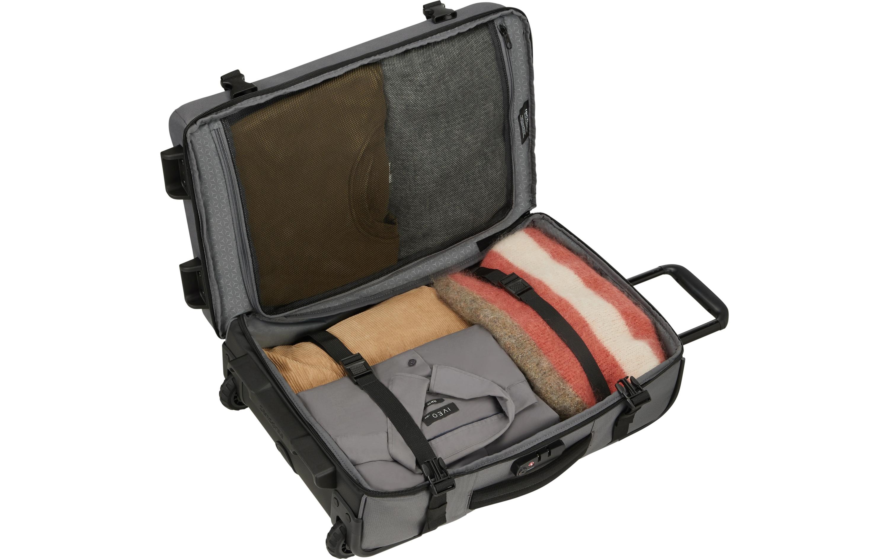 Koffer Roader Dufffle wheeled 55 GrauReisetasche mit Rollen